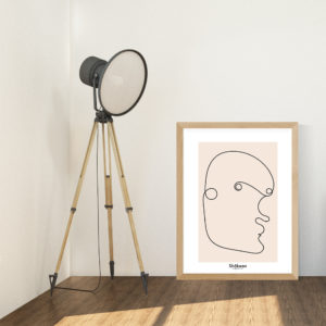 affiche-decorative-abstract-man-portrait-shokoon-lafficheuse