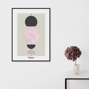 affiche-decorative-abstract-pink-marble-shokoon-lafficheuse
