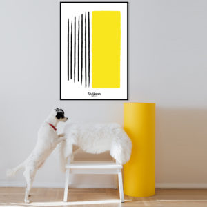 affiche-decorative-shokoon-lafficheuse-to-place-yellow-contemporain
